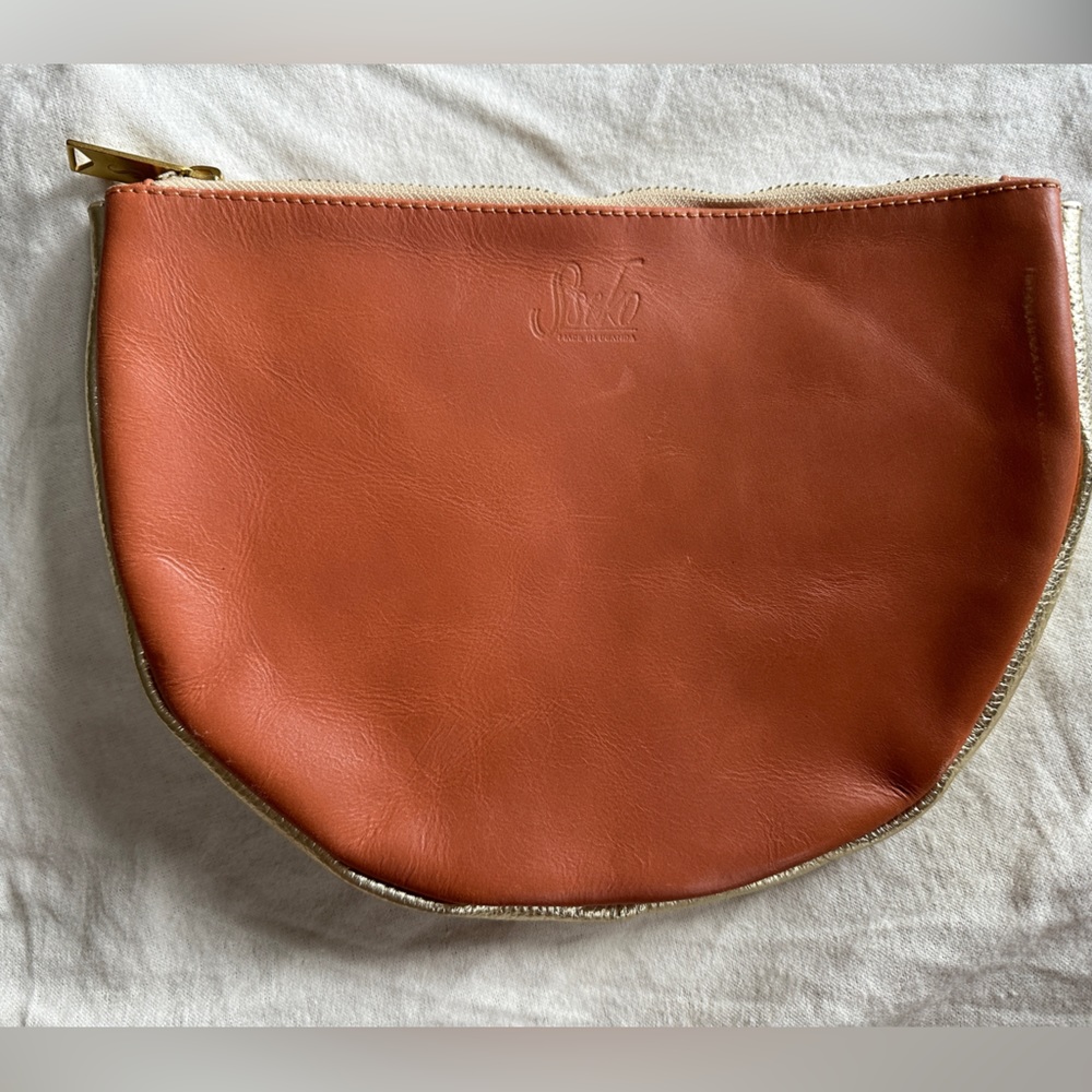 Large Sseko Crescent Pouch, Terracotta, new without tags